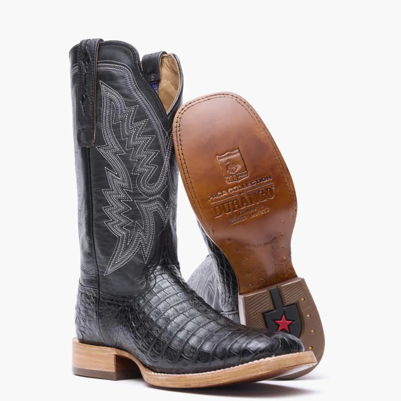 Durango® Men's PRCA Collection Caiman Belly Western Boot - Durango - Flyclothing LLC