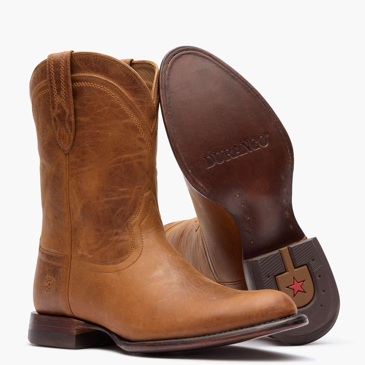 Durango Santa Fe Roper Boot Whiskey Tan