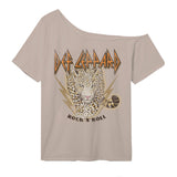 Def Leppard R N R Off The Shoulder Top