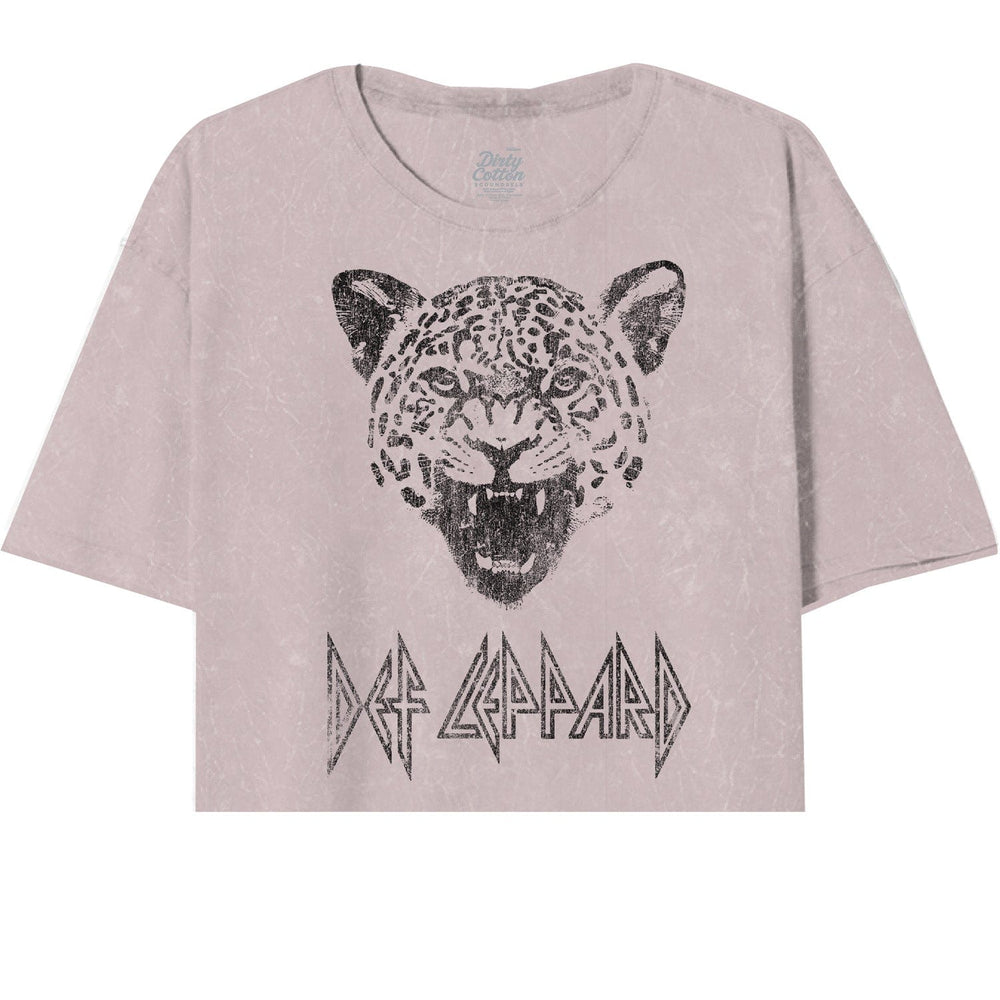 Def Leppard 1 Color Oversize Crop Top - Def Leppard