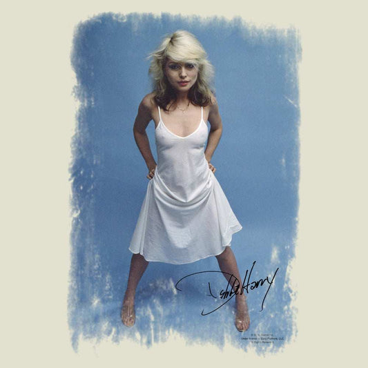 Debbie Harry White Dress fitted jersey tee - Blondie - Flyclothing LLC