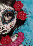 Black Market Art Company Dia De Los Muertos Girl Print