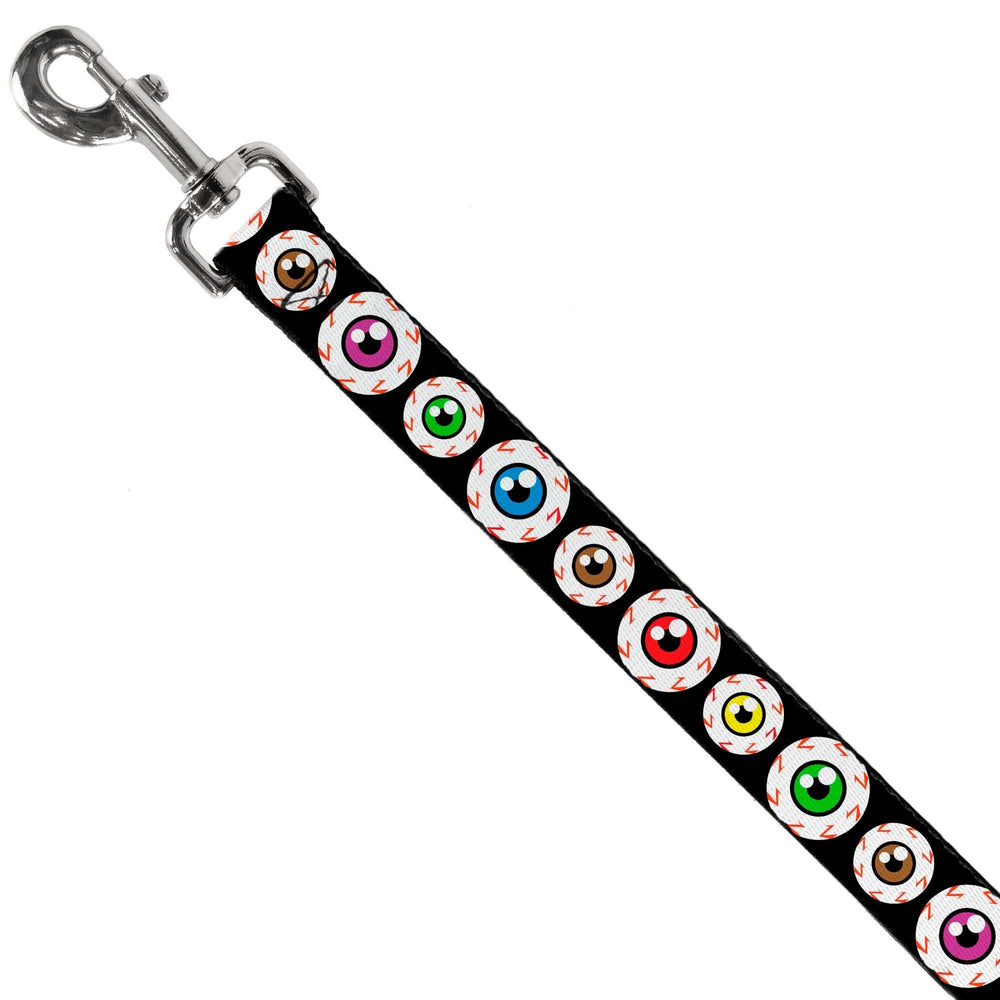 Dog Leash - Eyeballs Black/Multi Color - Buckle-Down - Flyclothing LLC