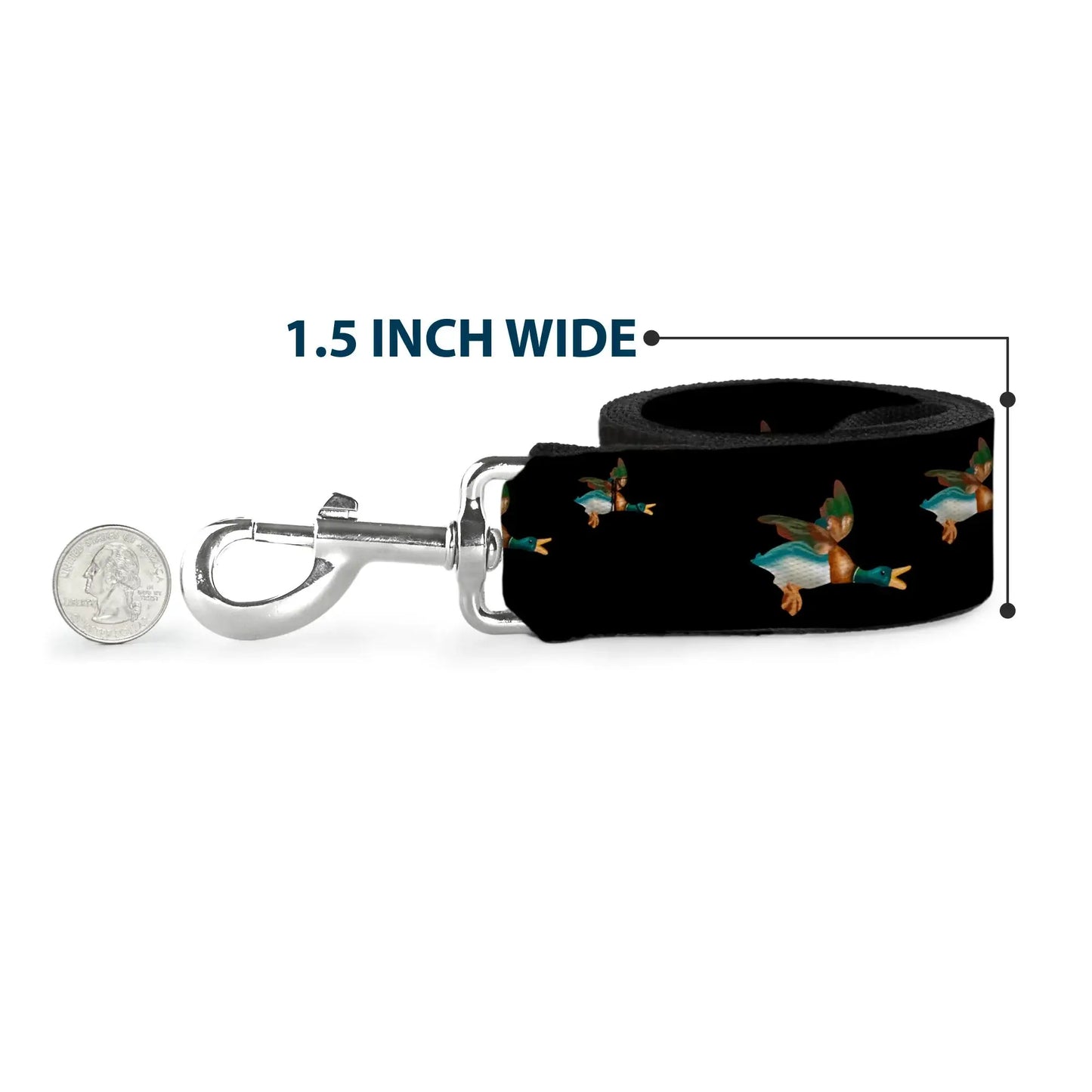 Dog Leash - Flying Mallards Black - Buckle-Down - Flyclothing LLC