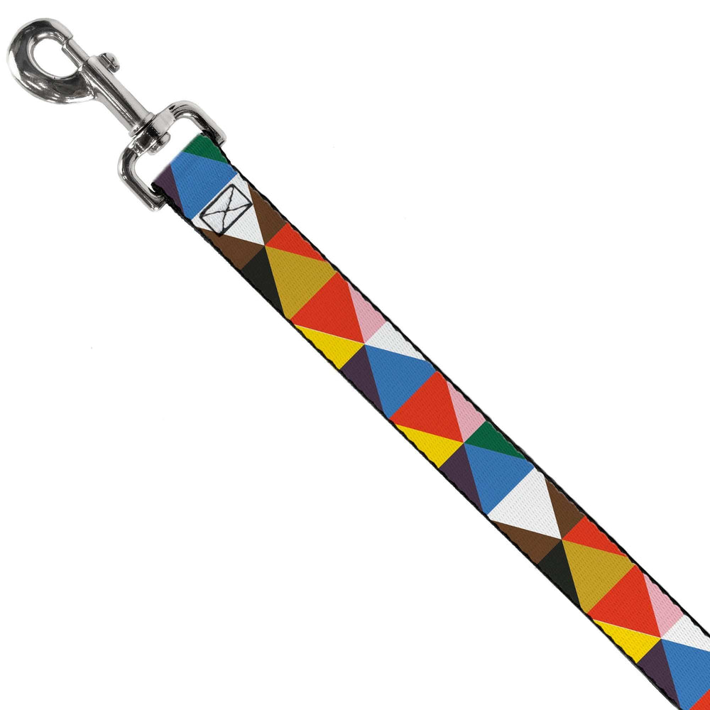 Dog Leash - Geometric Triangle Blocks Multi Color - Buckle-Down - Flyclothing LLC