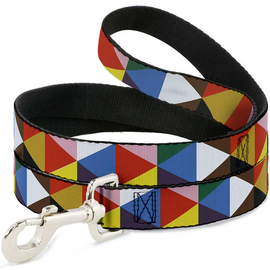 Dog Leash - Geometric Triangle Blocks Multi Color - Buckle-Down - Flyclothing LLC