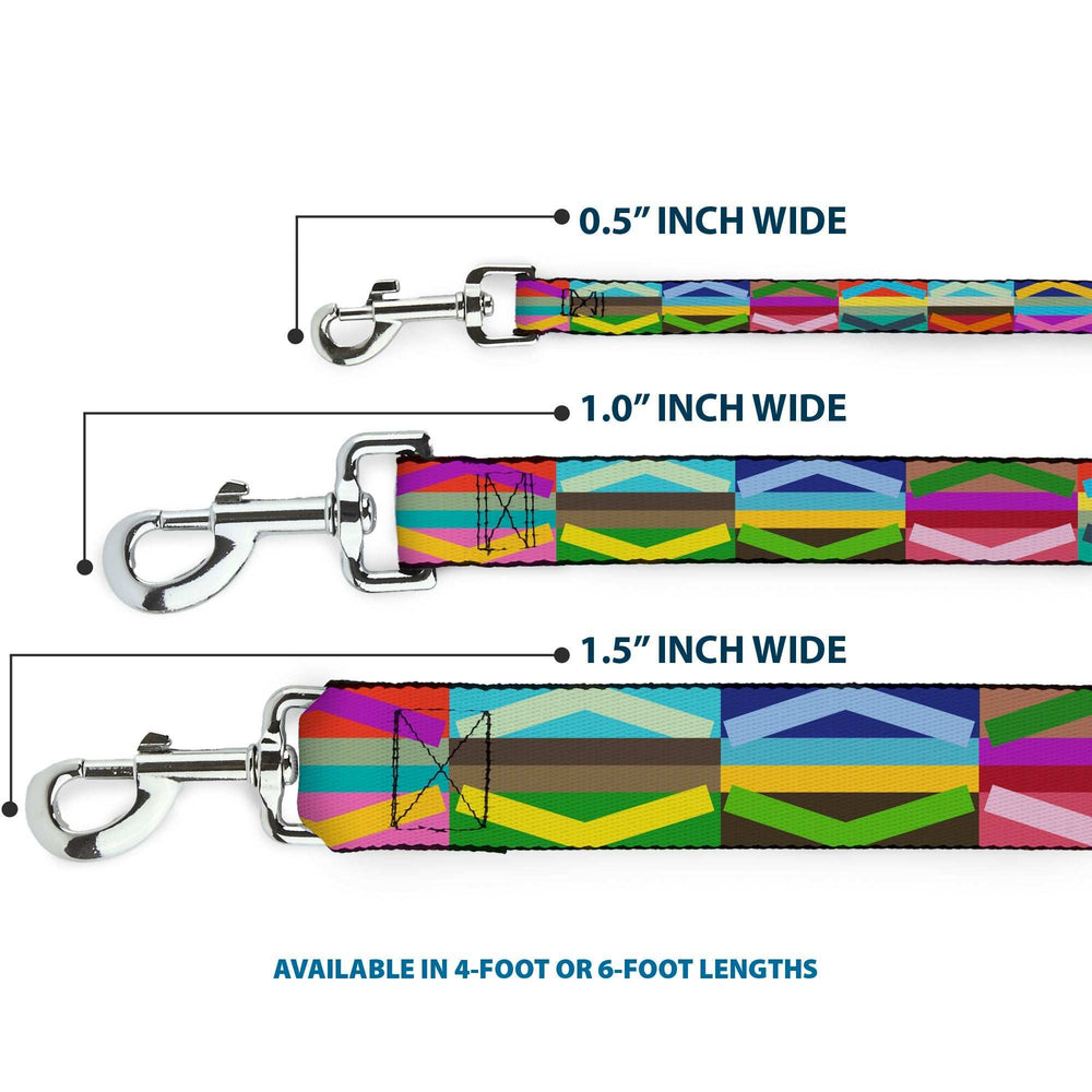 Dog Leash - Geometric10 Multi Color - Buckle-Down - Flyclothing LLC