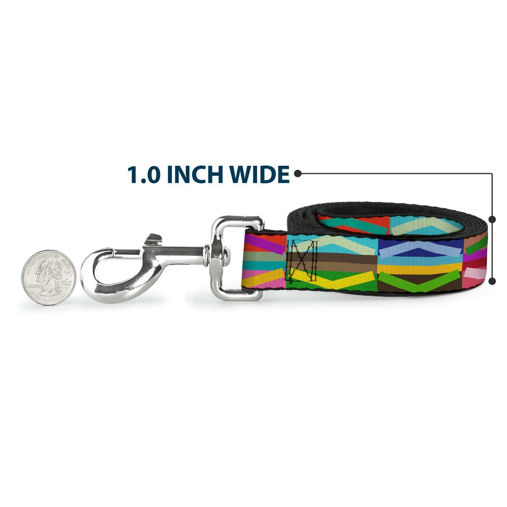 Dog Leash - Geometric10 Multi Color - Buckle-Down - Flyclothing LLC