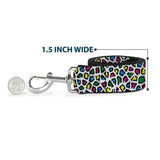 Dog Leash - Leopard White/Multi Color - Buckle-Down - Flyclothing LLC