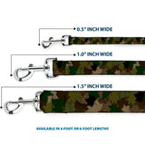 Dog Leash - Leaf Camo Browns/Greens/Black - Buckle-Down - Flyclothing LLC