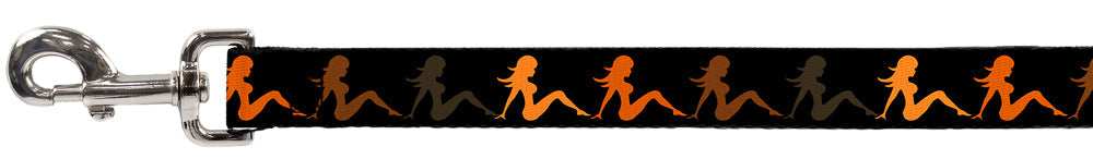 Dog Leash - Mud Flap Girl Repeat Black/Orange Fade - Buckle-Down - Flyclothing LLC