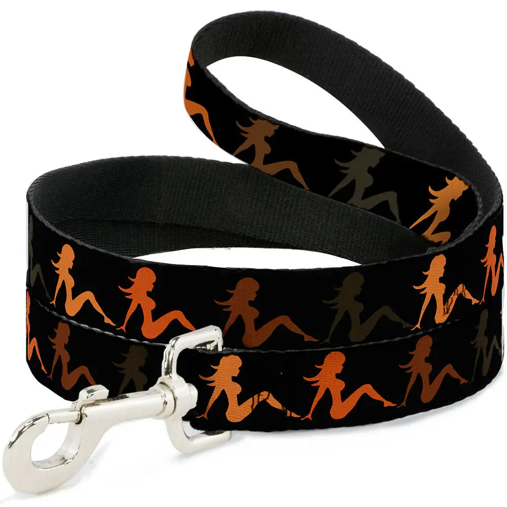 Dog Leash - Mud Flap Girl Repeat Black/Orange Fade - Buckle-Down - Flyclothing LLC