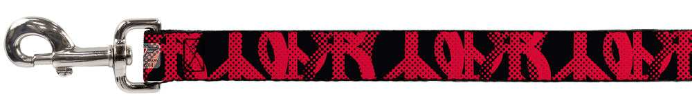 Dog Leash - Peace Dots Black/Fuchsia - Buckle-Down - Flyclothing LLC