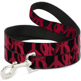 Dog Leash - Peace Dots Black/Fuchsia - Buckle-Down - Flyclothing LLC