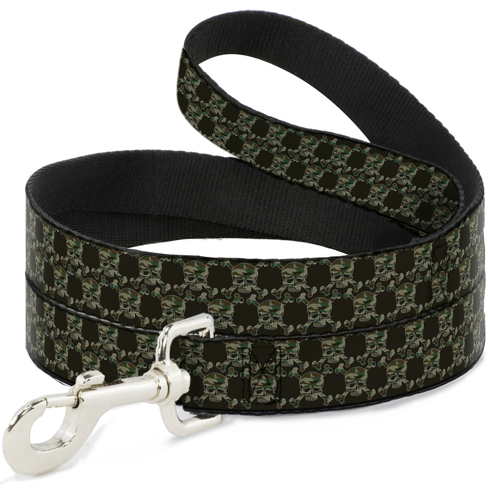 Dog Leash - Top Skulls Black/Camo Olive - Buckle-Down - Flyclothing LLC