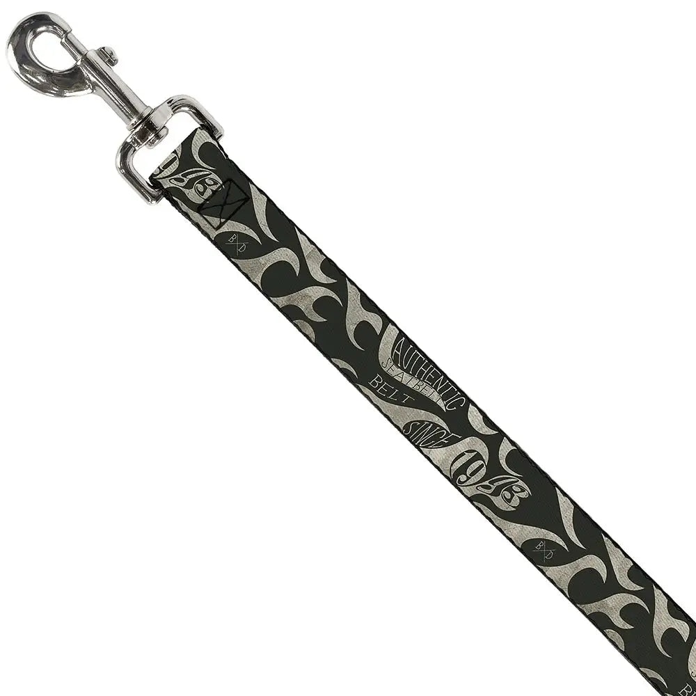 Dog Leash - BD AUTHENTIC SEATBELT BELT SINCE 1993 Flames Olive/Tan - Buckle-Down - Flyclothing LLC