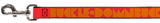 Dog Leash - BUCKLE-DOWN Shapes Red/Orange