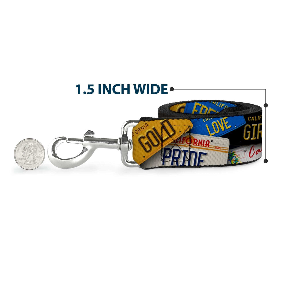 Dog Leash - Cali License Plates Stacked - Buckle-Down - Flyclothing LLC