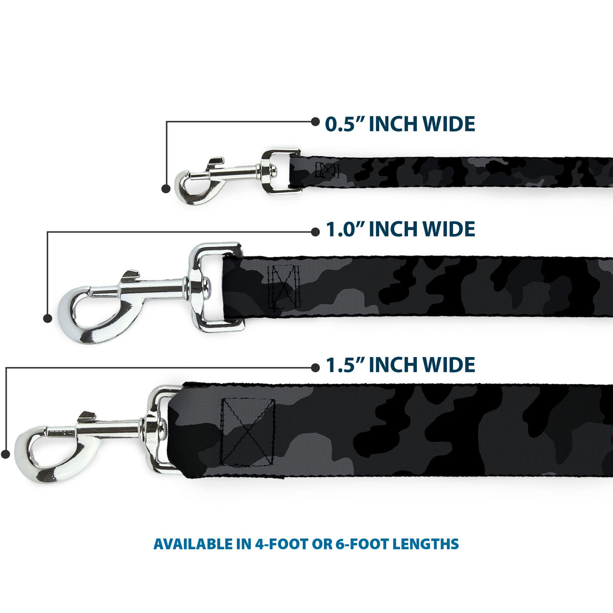 Dog Leash - Camo Charcoal