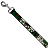 Dog Leash - FAFO FUCK AROUND & FIND OUT Stencil Camo/White - Buckle-Down - Flyclothing LLC