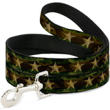 Dog Leash - Star Camo Olive/Gold - Buckle-Down - Flyclothing LLC