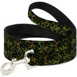 Dog Leash - Camo Olive/Black Skull Yard2 - Buckle-Down - Flyclothing LLC
