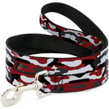 Dog Leash - Camo Red/Black/Gray/White - Buckle-Down - Flyclothing LLC