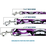 Dog Leash - Camo Purple/Black/Gray/White - Buckle-Down - Flyclothing LLC