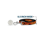 Dog Leash - Camo Oranges/Black