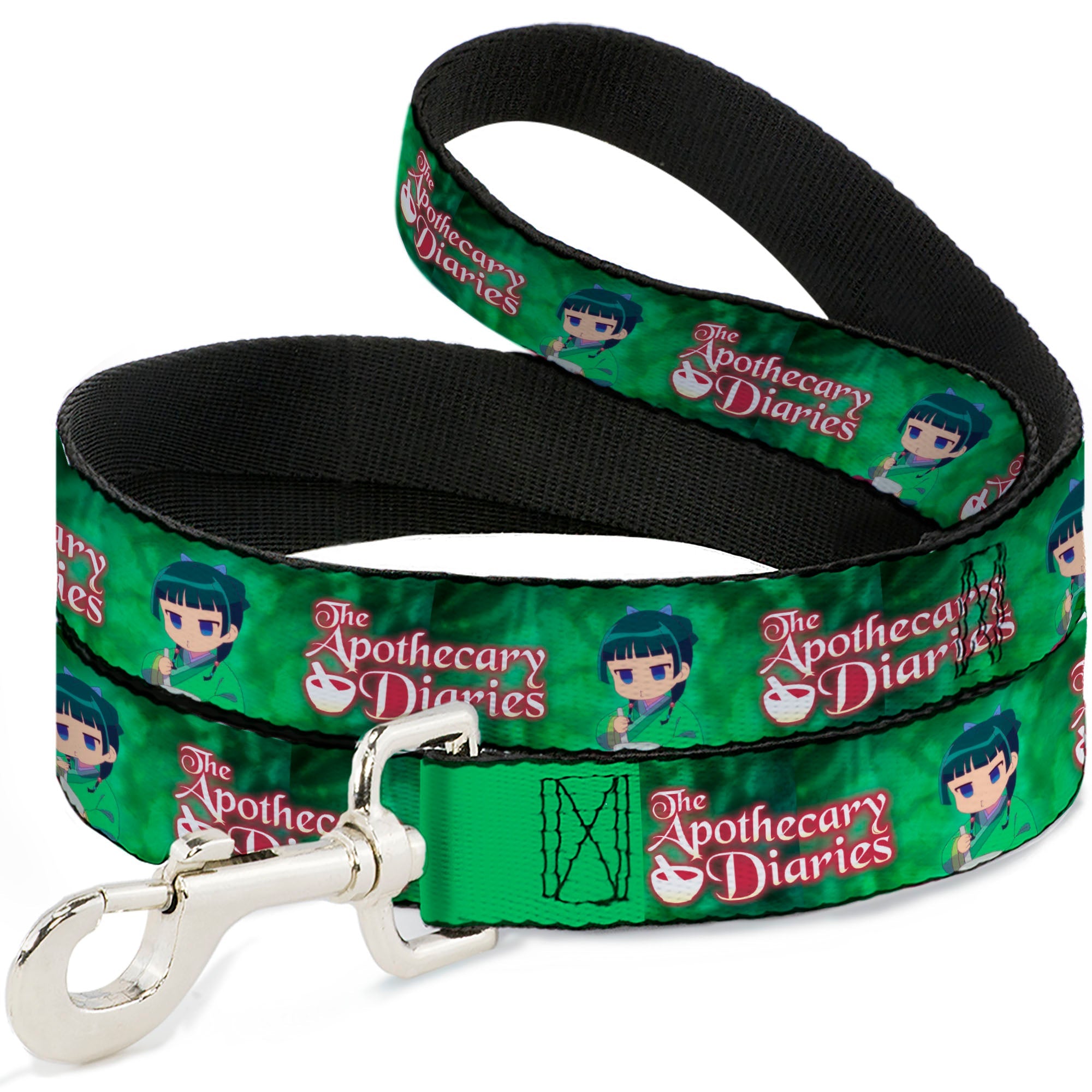 Dog Leash - THE APOTHECARY DIARIES Maomao Grinding Pose and Title Logo Greens