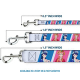 Dog Leash - The Apothecary Diaries Gyokuyo and Lihua Pose Blocks White/Pink/Blue