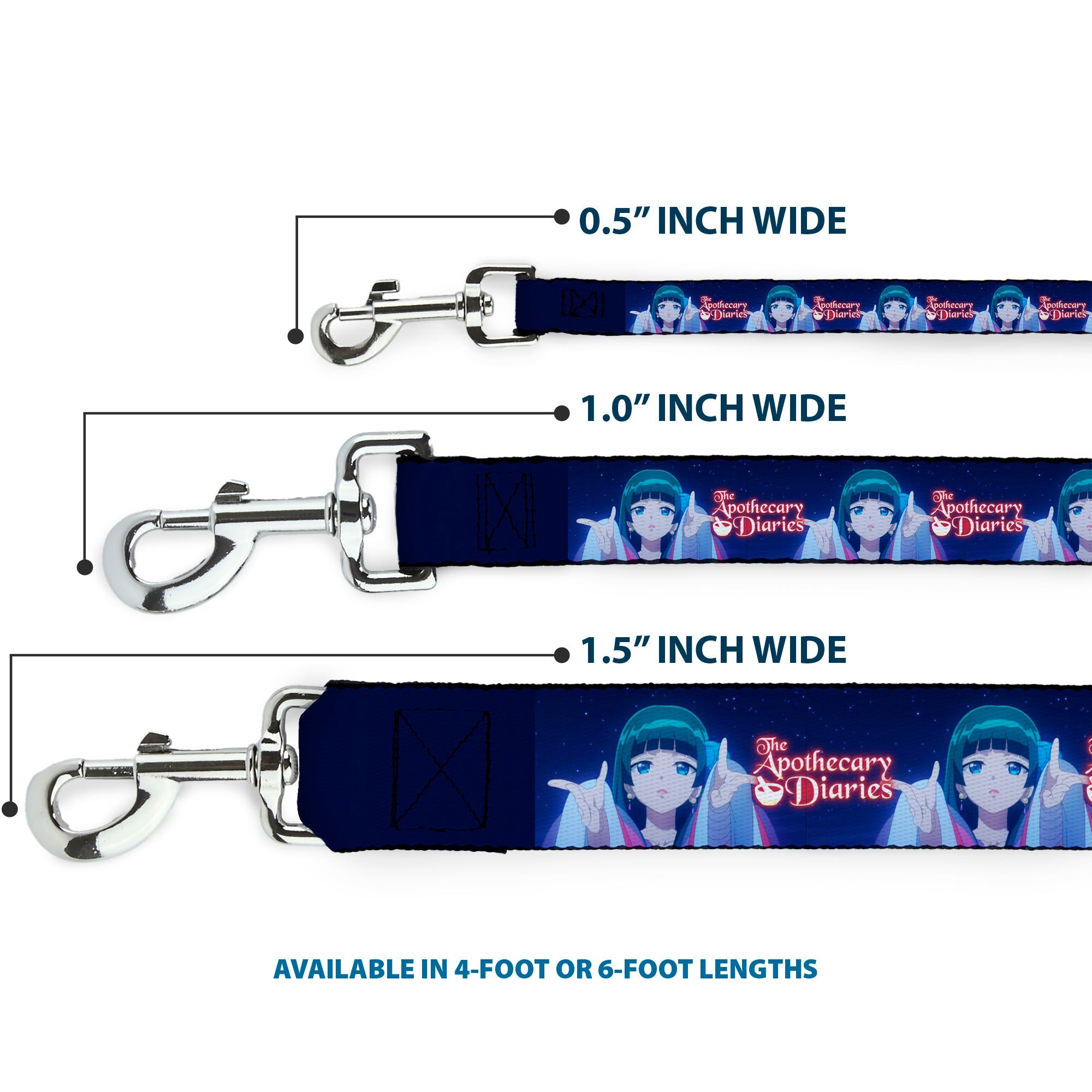 Dog Leash - THE APOTHECARY DIARIES Maomao Hands Out Pose and Title Logo Purples