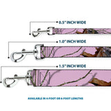 Dog Leash - Mossy Oak Country Roots Camo Baby Pink