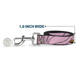 Dog Leash - Mossy Oak Country Roots Camo Baby Pink