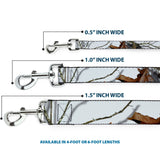 Dog Leash - Mossy Oak Country Roots Snowdrift Camo White