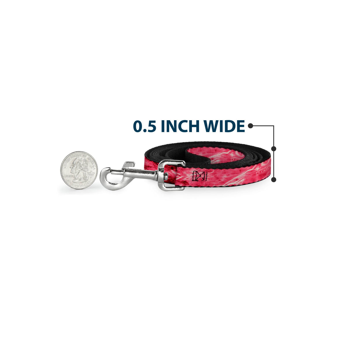 Dog Leash - Mossy Oak Elements Anemone Agua Camo Pink - Buckle-Down - Flyclothing LLC