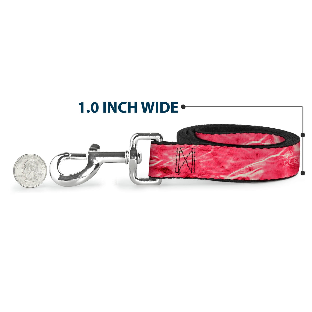 Dog Leash - Mossy Oak Elements Anemone Agua Camo Pink - Buckle-Down - Flyclothing LLC