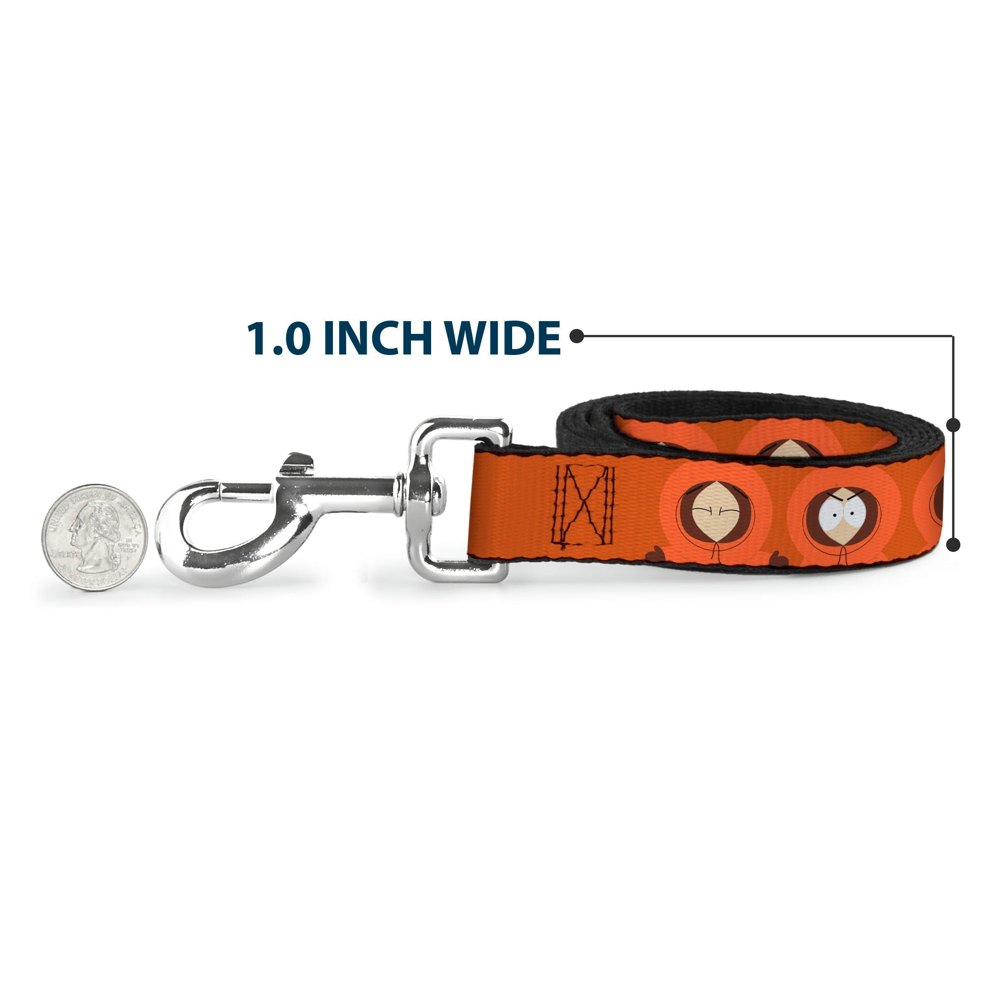 Dog Leash - South Park Kenny Expressions Oranges