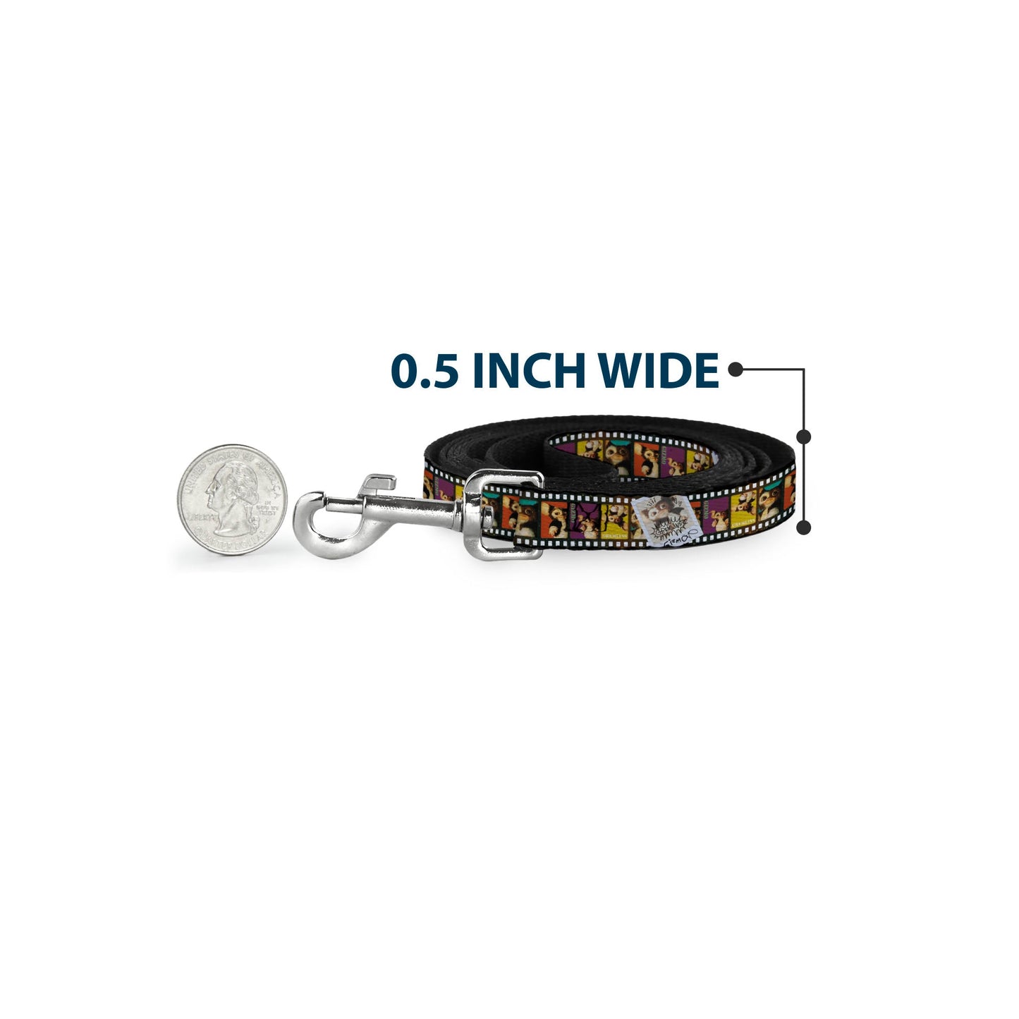 Dog Leash - Gremlins Gizmo Filmstrip Poses Multi Color
