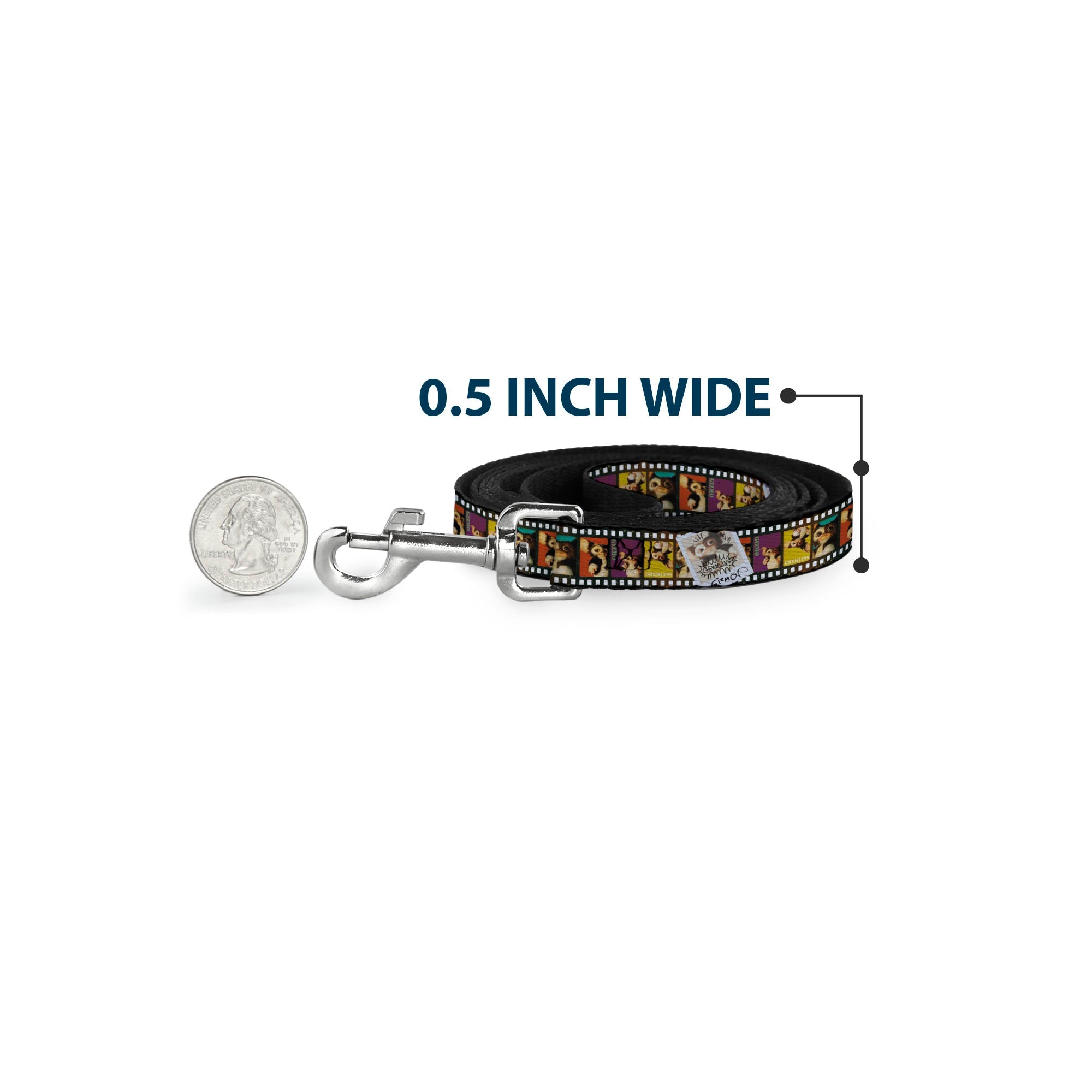 Dog Leash - Gremlins Gizmo Filmstrip Poses Multi Color