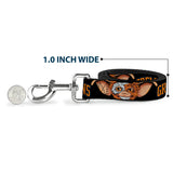 Dog Leash - GREMLINS 1984 Gizmo Face Close-Up Black