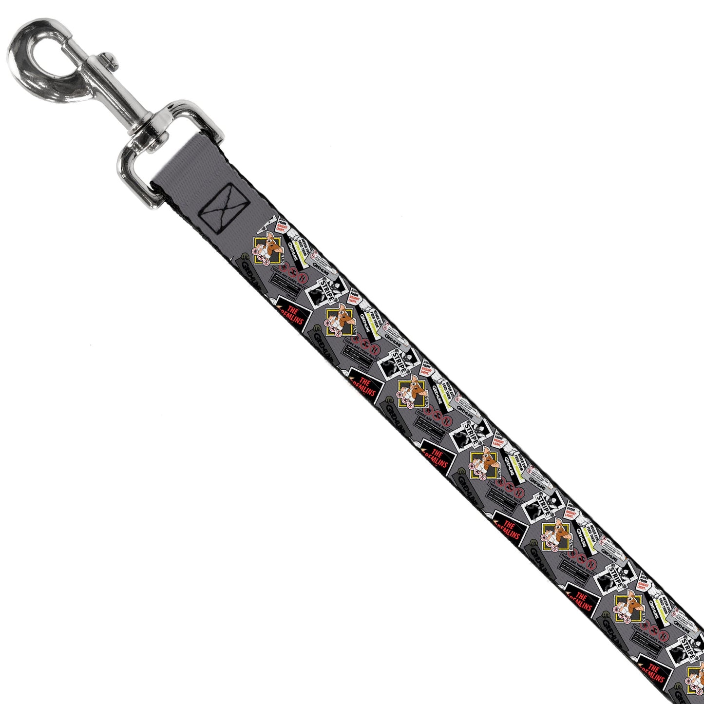 Dog Leash - Gremlins Gizmo Pose and Rules Collage Gray