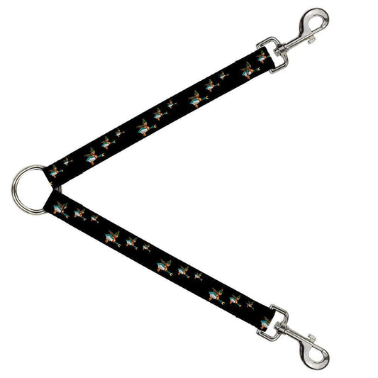 Dog Leash Splitter - Flying Mallards Black - Buckle-Down - Flyclothing LLC