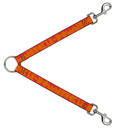 Dog Leash Splitter - BUCKLE-DOWN Shapes Red/Orange - Buckle-Down - Flyclothing LLC