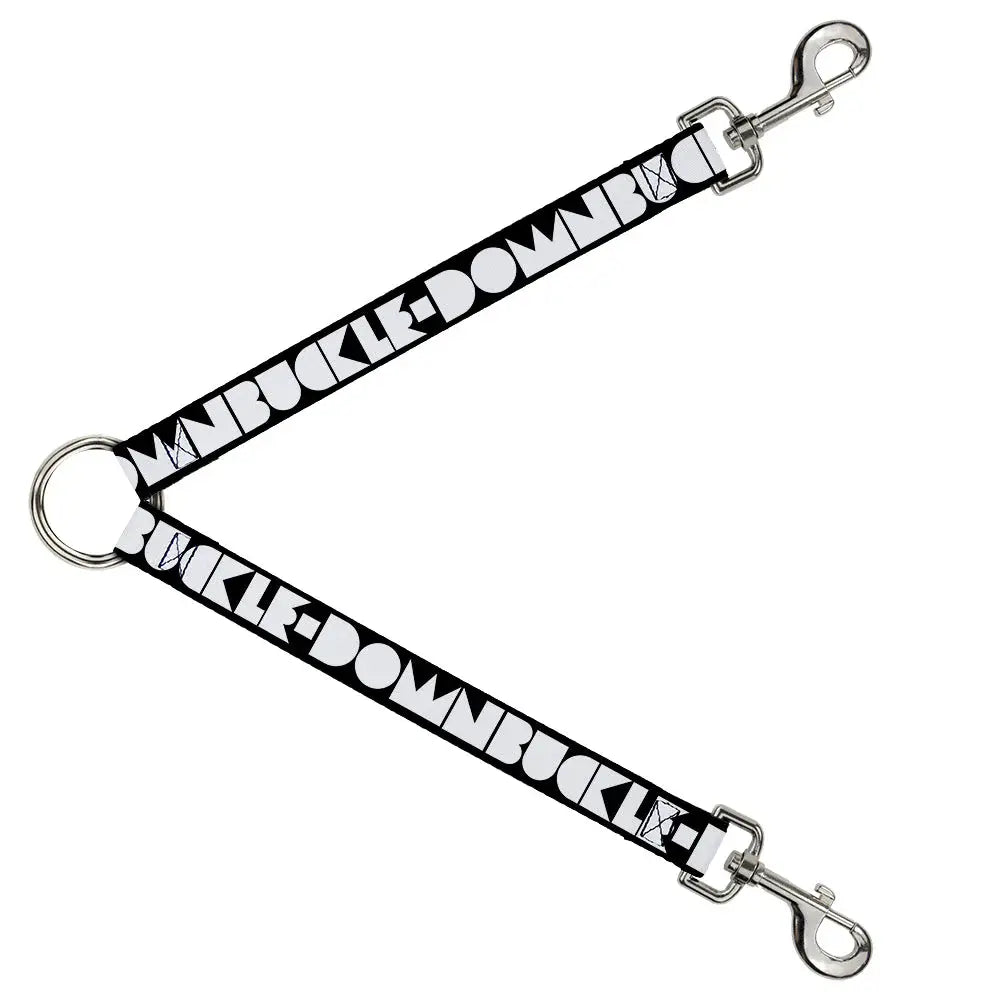 Dog Leash Splitter - BUCKLE-DOWN Shapes Black/White - Buckle-Down - Flyclothing LLC