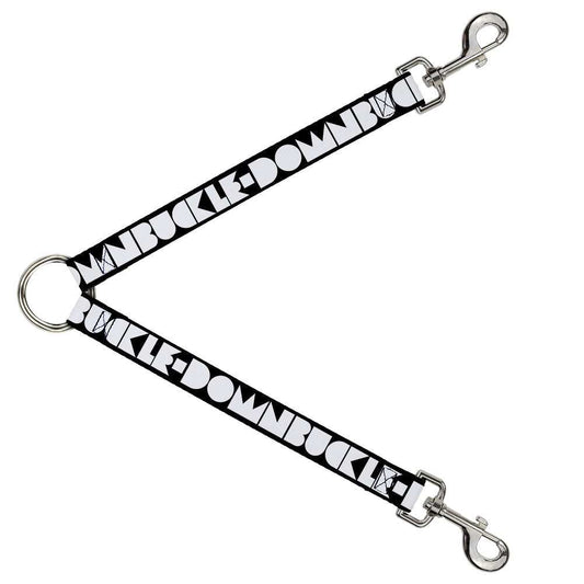 Dog Leash Splitter - BUCKLE-DOWN Shapes Black/White - Buckle-Down - Flyclothing LLC