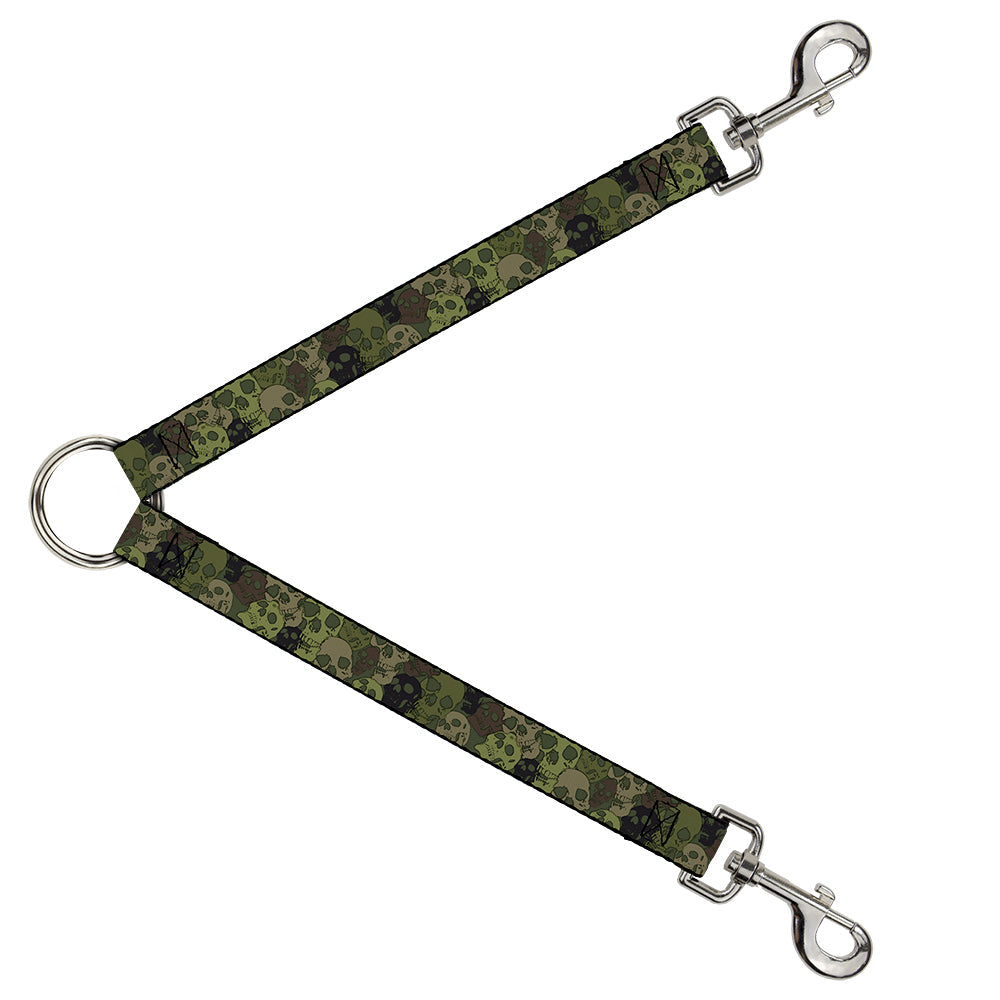 Dog Leash Splitter - Camo Olive Skull Yard - Buckle-Down - Flyclothing LLC