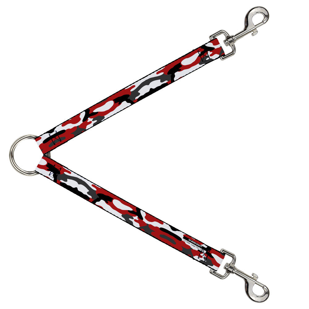 Dog Leash Splitter - Camo Red Black Gray White - Buckle-Down - Flyclothing LLC