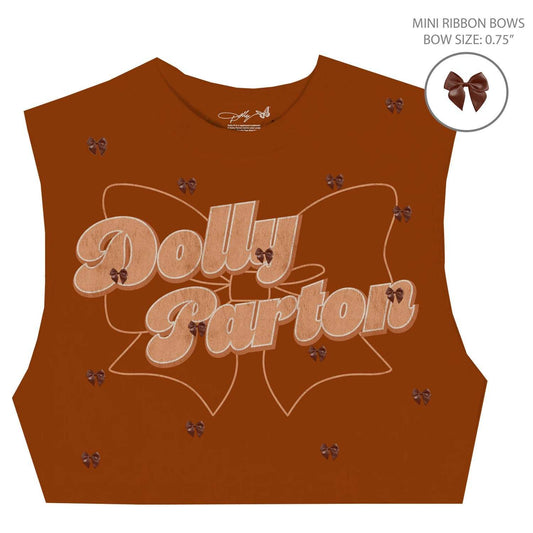 Dolly Parton Star Bow Crop Top - Dolly Parton - Flyclothing LLC