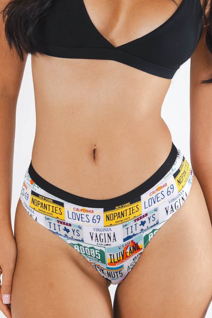 The DMV Catastrophe | License Plates Cheeky Underwear